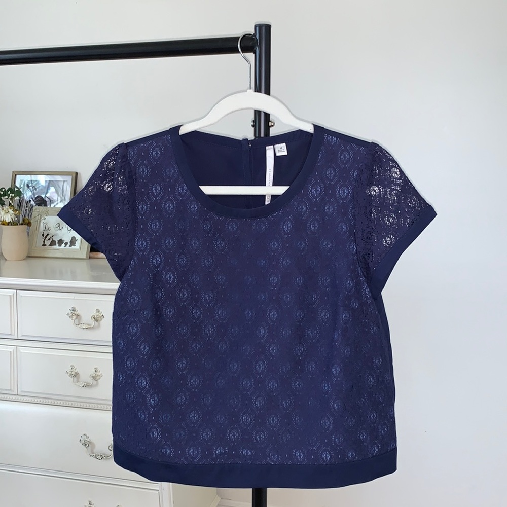 Blue Lace Blouse